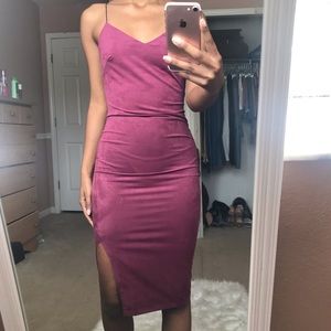 Fuchsia midi dress
